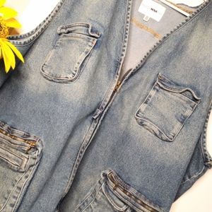 Fashion Nova Men 2xl/3xl Jean Vest